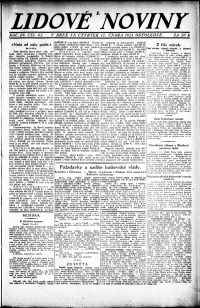 Lidov noviny z 17.2.1921, edice 2, strana 1