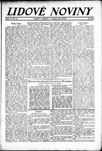 Lidov noviny z 17.2.1923, edice 1, strana 1