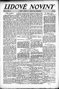 Lidov noviny z 17.2.1923, edice 2, strana 1