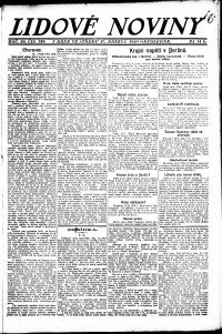 Lidov noviny z 17.3.1920, edice 1, strana 1
