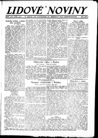 Lidov noviny z 17.3.1921, edice 2, strana 1