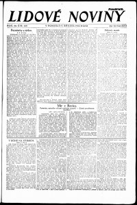 Lidov noviny z 17.3.1924, edice 1, strana 1