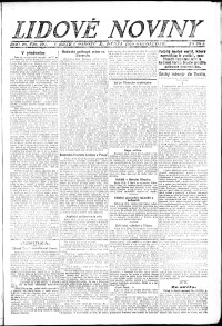 Lidov noviny z 17.4.1920, edice 1, strana 1