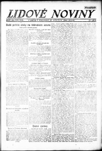 Lidov noviny z 17.5.1920, edice 1, strana 1