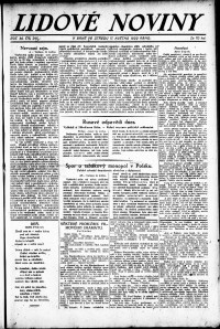 Lidov noviny z 17.5.1922, edice 1, strana 1