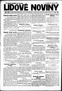 Lidov noviny z 17.6.1917, edice 1, strana 1