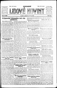 Lidov noviny z 17.6.1919, edice 1, strana 1