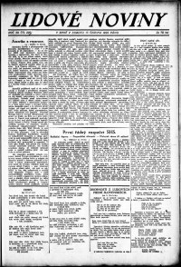 Lidov noviny z 17.6.1922, edice 1, strana 1