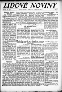 Lidov noviny z 17.6.1922, edice 2, strana 1