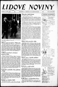 Lidov noviny z 17.6.1933, edice 2, strana 1