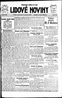 Lidov noviny z 17.7.1917, edice 1, strana 1