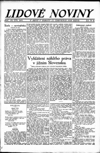 Lidov noviny z 17.7.1920, edice 1, strana 1