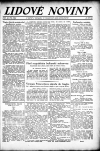 Lidov noviny z 17.7.1922, edice 2, strana 1