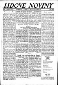 Lidov noviny z 17.8.1920, edice 1, strana 1