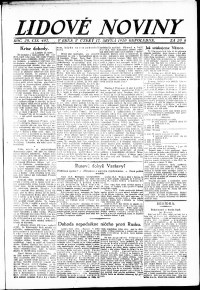 Lidov noviny z 17.8.1920, edice 2, strana 1