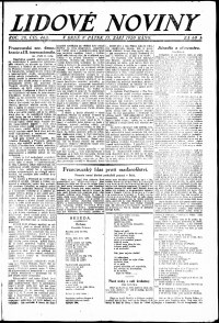 Lidov noviny z 17.9.1920, edice 1, strana 1