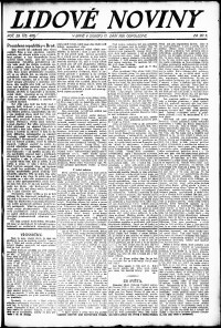 Lidov noviny z 17.9.1921, edice 2, strana 1
