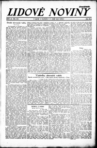 Lidov noviny z 17.9.1923, edice 1, strana 1