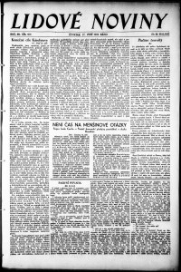 Lidov noviny z 17.9.1931, edice 2, strana 1