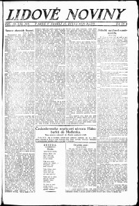 Lidov noviny z 17.10.1920, edice 1, strana 1