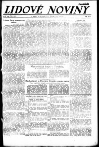 Lidov noviny z 17.10.1921, edice 1, strana 1