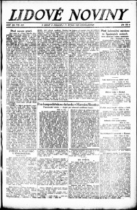 Lidov noviny z 17.10.1921, edice 2, strana 1