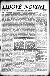 Lidov noviny z 17.10.1922, edice 1, strana 1