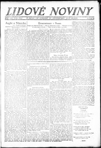 Lidov noviny z 17.11.1920, edice 1, strana 1
