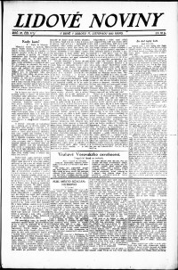 Lidov noviny z 17.11.1923, edice 1, strana 1