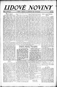 Lidov noviny z 17.11.1923, edice 2, strana 1