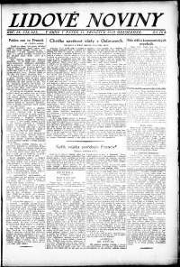 Lidov noviny z 17.12.1920, edice 3, strana 1
