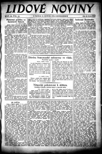 Lidov noviny z 18.1.1924, edice 2, strana 1