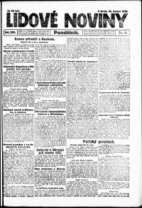 Lidov noviny z 18.2.1918, edice 1, strana 1