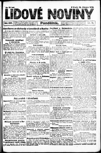 Lidov noviny z 18.3.1918, edice 1, strana 1