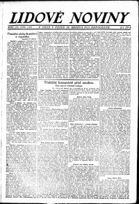Lidov noviny z 18.3.1921, edice 3, strana 1