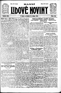 Lidov noviny z 18.4.1918, edice 1, strana 1