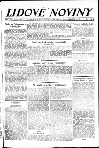 Lidov noviny z 18.4.1921, edice 2, strana 1