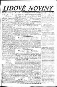 Lidov noviny z 18.4.1921, edice 3, strana 1