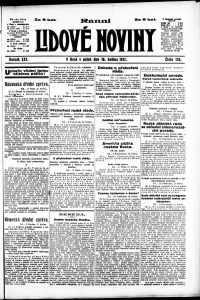 Lidov noviny z 18.5.1917, edice 1, strana 1