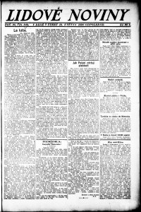 Lidov noviny z 18.5.1920, edice 2, strana 1