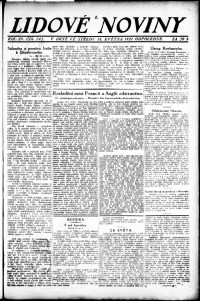Lidov noviny z 18.5.1921, edice 2, strana 1