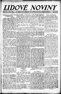 Lidov noviny z 18.5.1921, edice 3, strana 1