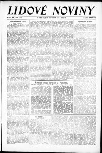 Lidov noviny z 18.5.1924, edice 1, strana 1
