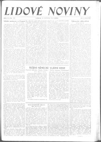 Lidov noviny z 18.5.1932, edice 1, strana 1