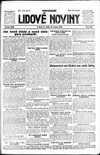 Lidov noviny z 18.6.1919, edice 2, strana 1