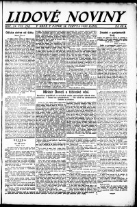 Lidov noviny z 18.6.1920, edice 1, strana 1