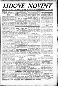 Lidov noviny z 18.6.1920, edice 2, strana 1