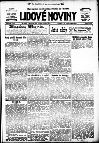 Lidov noviny z 18.7.1914, edice 4, strana 1