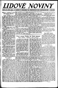 Lidov noviny z 18.7.1921, edice 2, strana 1