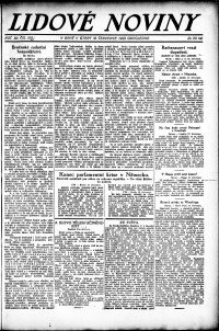 Lidov noviny z 18.7.1922, edice 2, strana 1